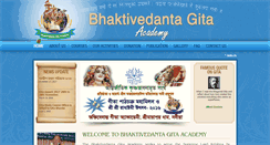 Desktop Screenshot of bhaktivedantagitaacademy.com